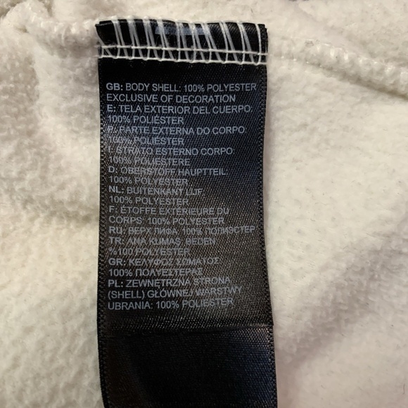 The North Face Pullover Girls Size L 14-16 Gray White Fleece Jacket - Picture 14 of 14